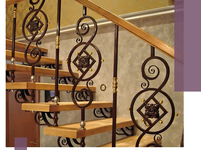 Изготовление кованых лестниц под ключ в Грозном