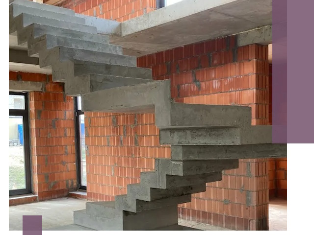 Изготовление бетонных лестниц под ключ в Грозном