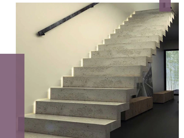 Облицовка бетонных лестниц в Грозном от 4617 руб/м2