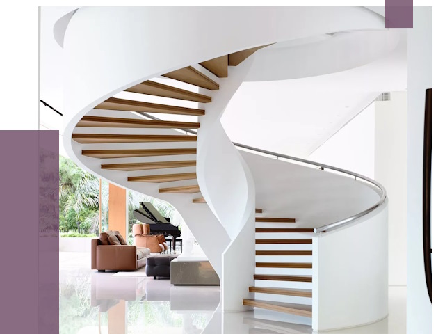 Винтовые лестницы в Грозном под ключ от 48740 руб. | ПРОЛЁТ-Грз