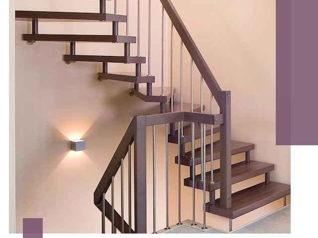 Изготовление лестниц на больцах в Грозном под ключ