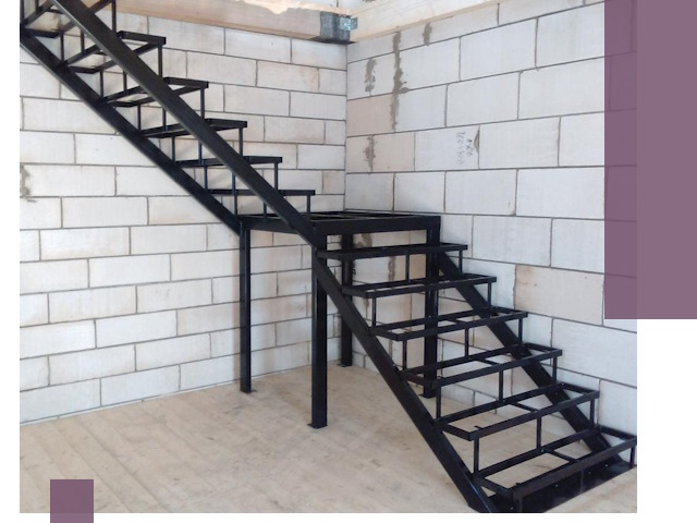 Лестницы на металлокаркасе под ключ в Грозном — изготовление и монтаж