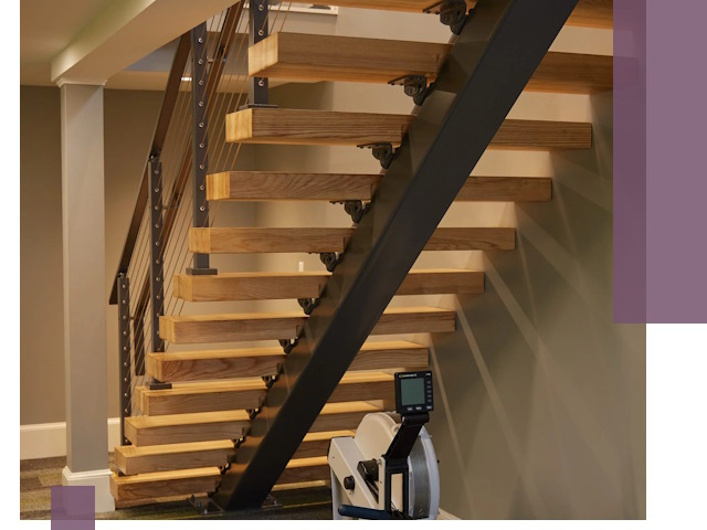 Лестницы на монокосоурах под ключ в Грозном - изготовление и монтаж