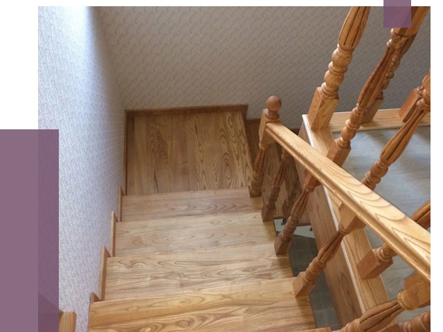 Сосновые лестницы в Грозном под ключ от 8106 руб.  | ПРОЛЁТ-Грз