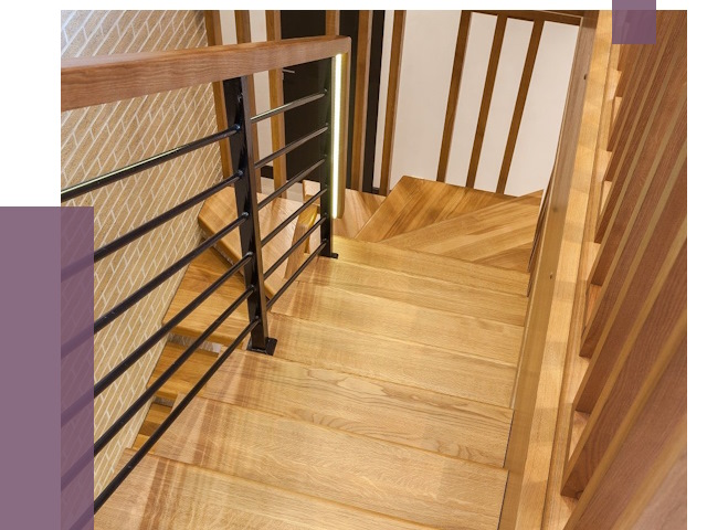 Лестницы из ясеня в Грозном под ключ от 10056 руб. 