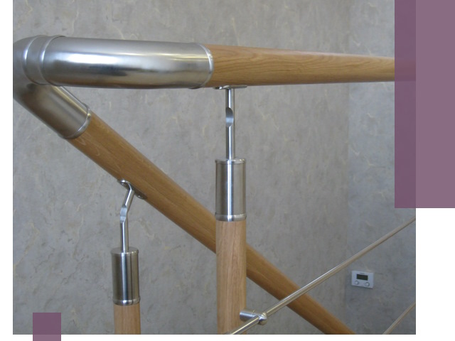 Комбинированные перила на заказ в Грозном — монтаж и производство