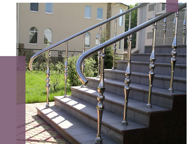 Перила для крыльца в Грозном от 10774 руб. — монтаж ПРОЛЁТ-Грз