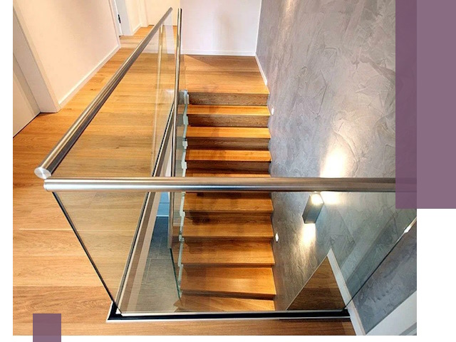 Перила для лестницы в доме — изготовление и монтаж в Грозном