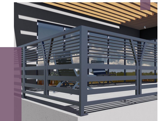 Изготовление балконных ограждений в Грозном от 10774 руб. | ПРОЛЁТ-Грз