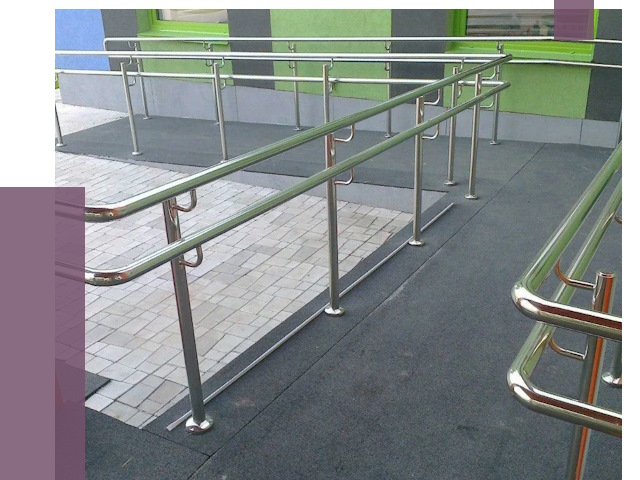 Ограждения пандусов в Грозном от 4361 руб. монтаж | ПРОЛЁТ-Грз