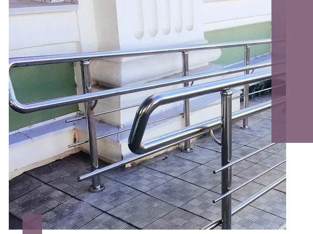 Ограждения пандусов из металла и нержавейки в Грозном