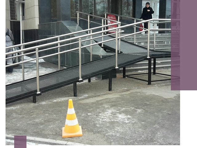 Стационарные пандусы под ключ в Грозном — изготовление и монтаж