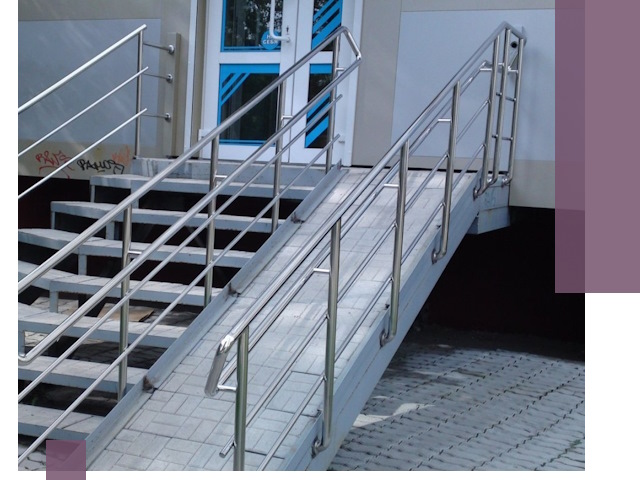 Пандус на крыльцо под ключ в Грозном: монтаж и изготовление