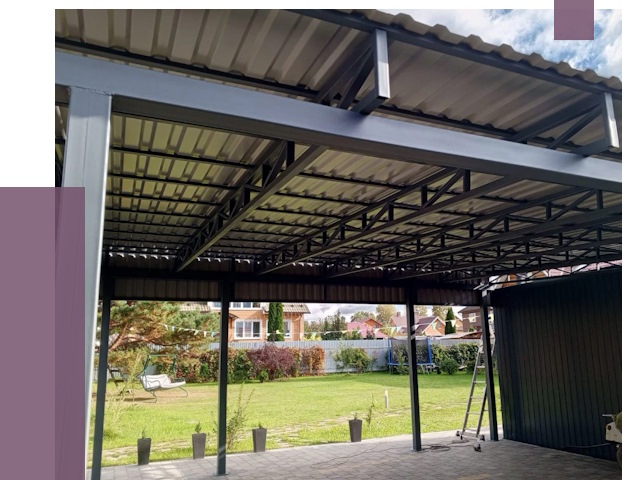 Монтаж навесов в Грозном от 7388 руб. — установка навеса | ПРОЛЁТ-Грз