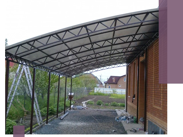 Профессиональный монтаж навесов под ключ в Грозном