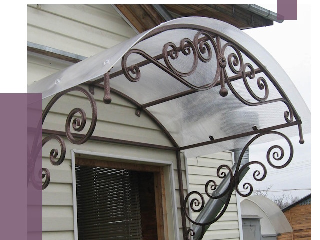 Изготовление козырьков в Грозном от 7388 руб. — заказать | ПРОЛЁТ-Грз