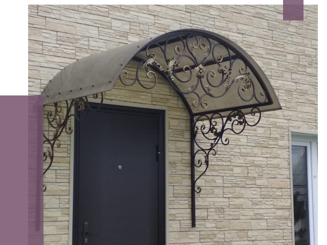 Ремонт козырьков в Грозном от 7439 руб. | ПРОЛЁТ-Грз