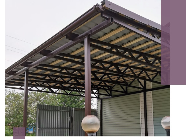 Навесы под ключ в Грозном: изготовление, монтаж и гарантия