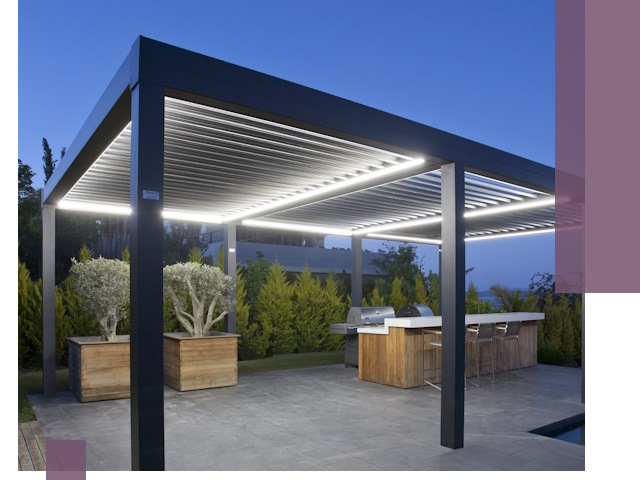 Навесы отдельно стоящие под ключ в Грозном из металла и поликарбоната