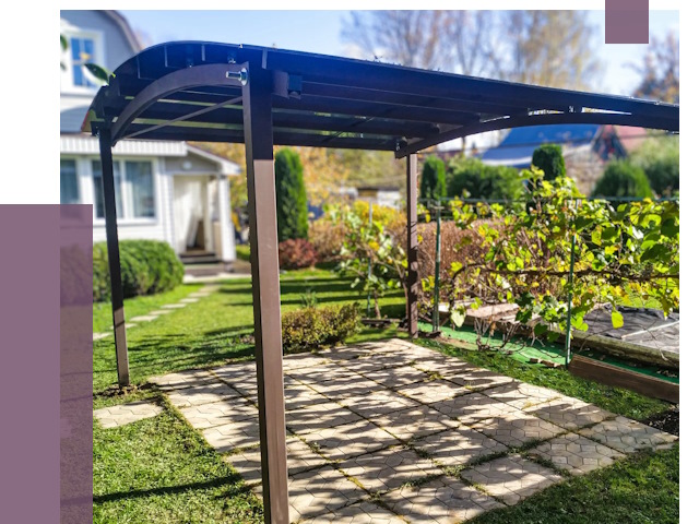 Навесы для дачи в Грозном от 12775 руб. под ключ — ПРОЛЁТ-Грз