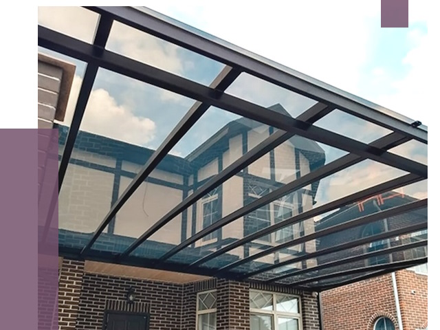 Навесы из поликарбоната в Грозном от 8640 руб. под ключ — ПРОЛЁТ-Грз