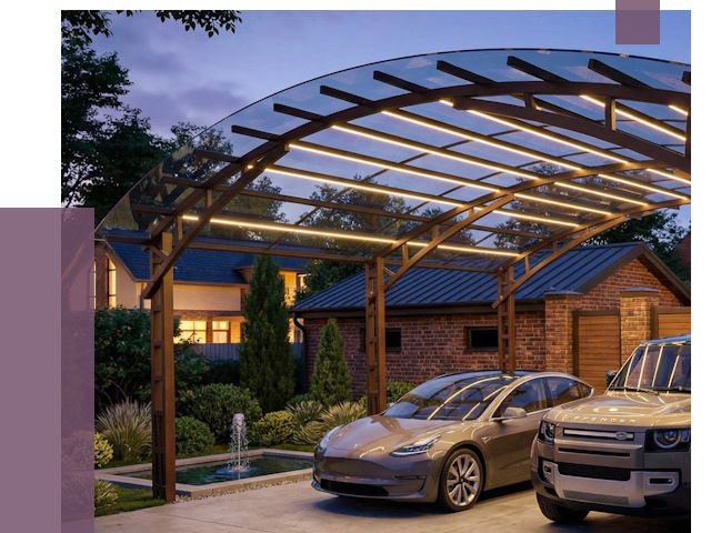 Металлические навесы в Грозном от 12724 руб. под ключ — ПРОЛЁТ-Грз