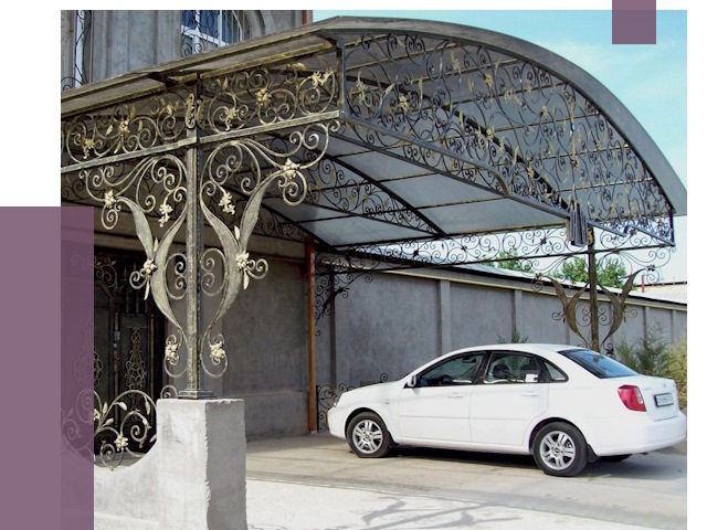 Кованые навесы в Грозном от 14622 руб. | ПРОЛЁТ-Грз