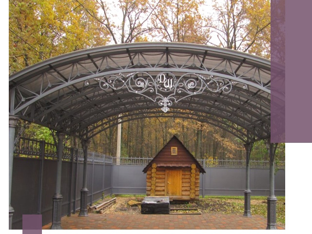 Кованые навесы премиум-класса под заказ в Грозном