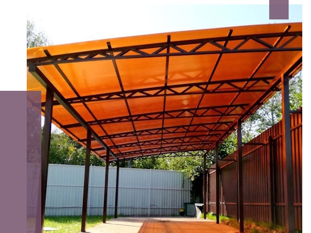 Односкатные навесы под ключ в Грозном от 13185 руб. 