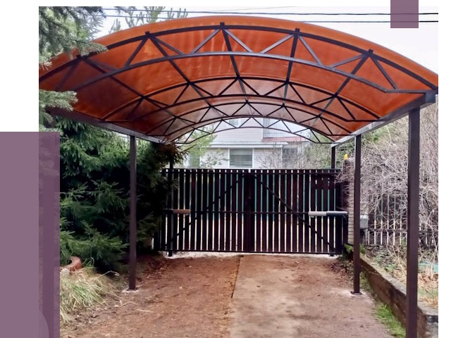 Арочные навесы в Грозном от 12775 руб. — изготовление и монтаж | ПРОЛЁТ-Грз