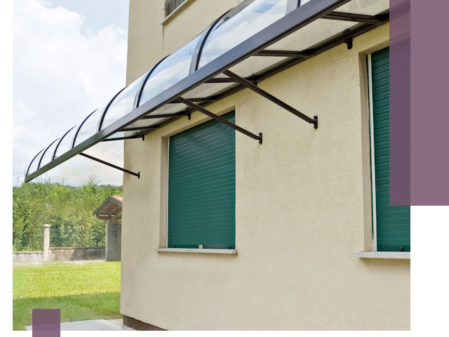 Козырьки над окнами в Грозном — изготовление и монтаж по выгоде