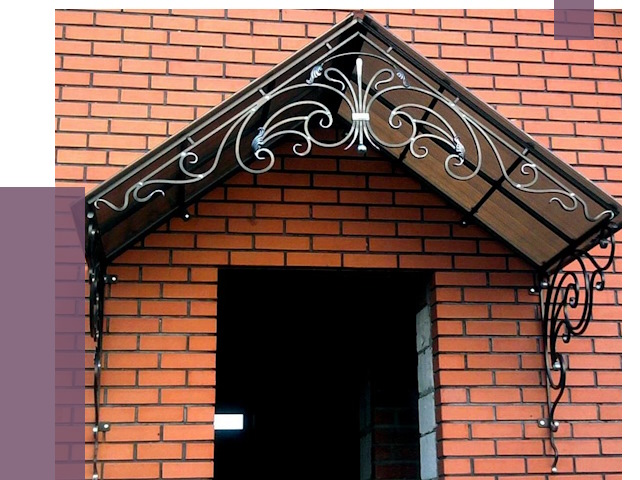 Металлические козырьки в Грозном от 10723 руб. 