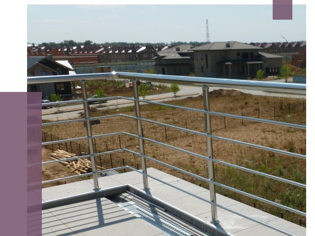 Парапеты из нержавеющей стали в Грозном от 8004 руб. за м² | ПРОЛЁТ-Грз