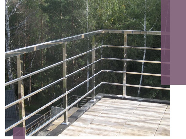 Парапеты из нержавеющей стали в Грозном — изготовление и монтаж