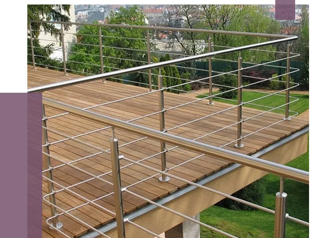 Алюминиевые парапеты в Грозном под ключ от 7798 руб. 