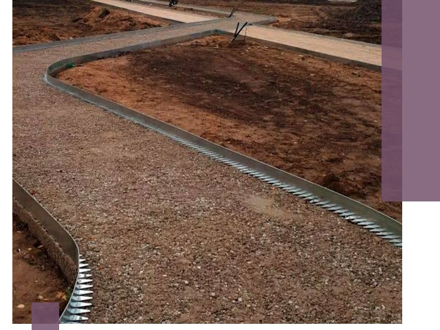 Металлические бордюры под ключ в Грозном — изготовление и монтаж