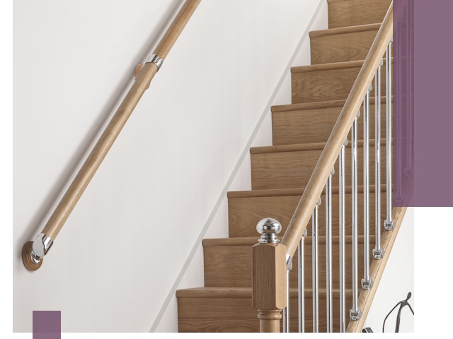 Пристенные поручни из стали и нержавейки под монтаж в Грозном